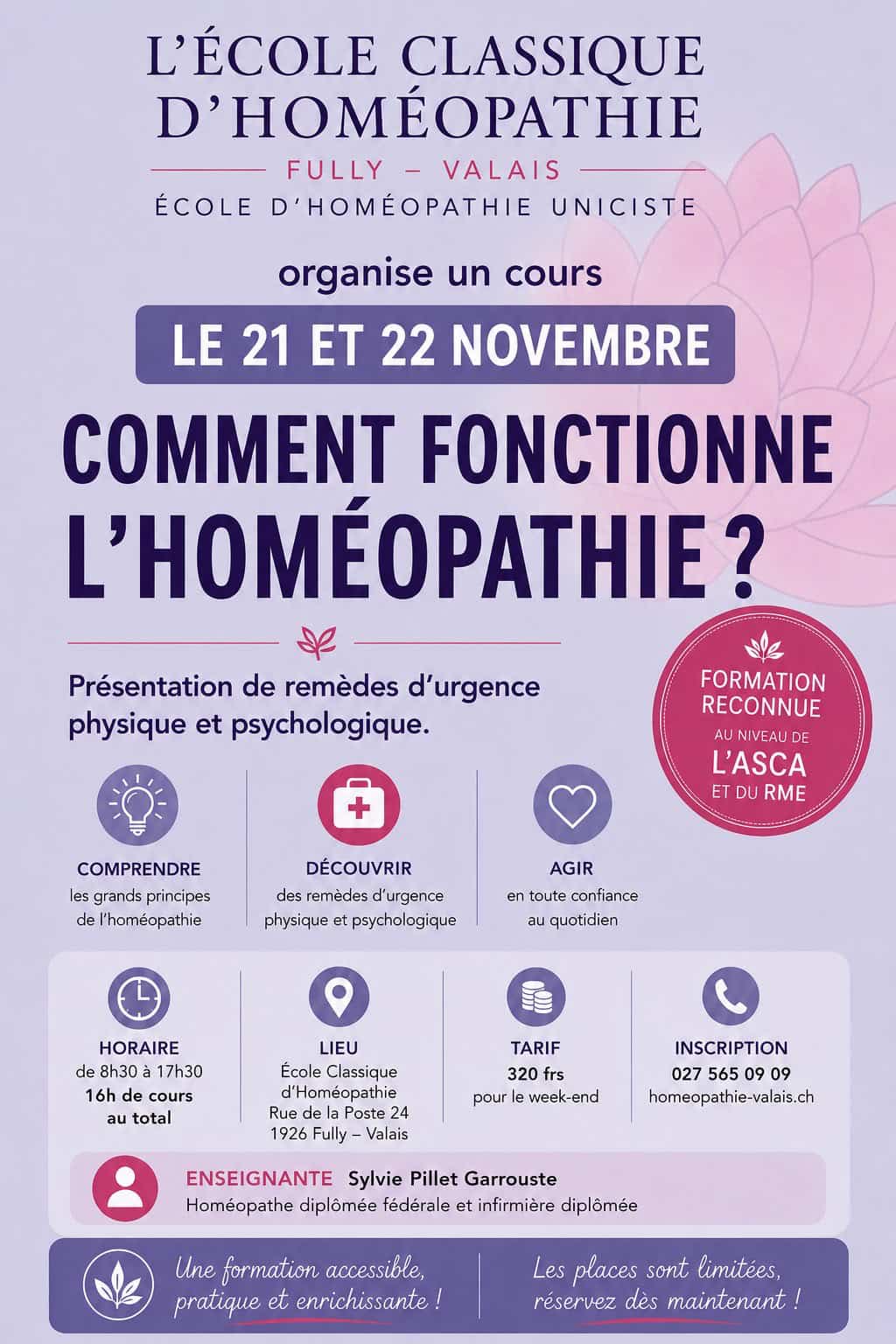 Cours d'homéopathie